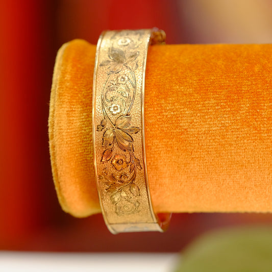 Victorian Gold Filled Bangle Bracelet 1890s
