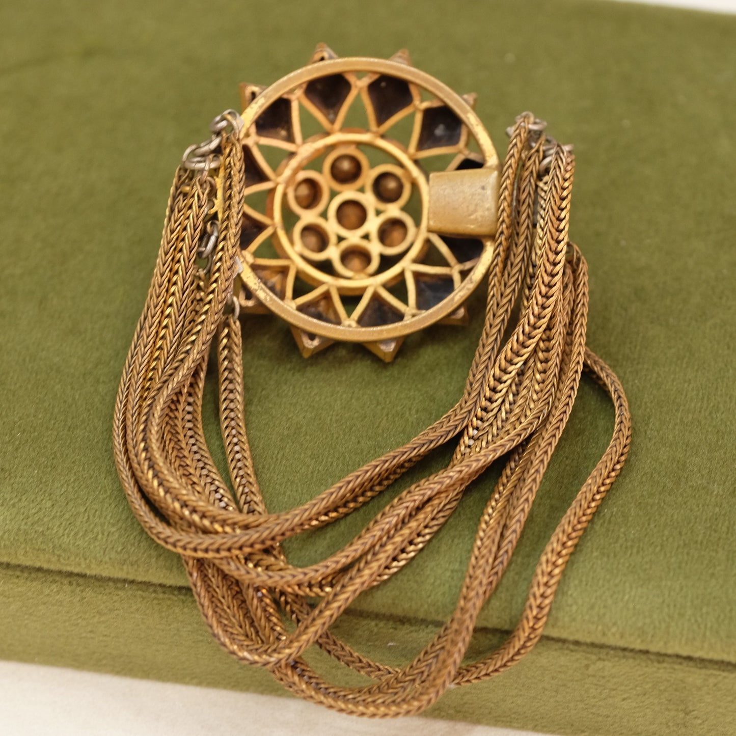 Antique Chain and Pastel Star Bracelet 1910s