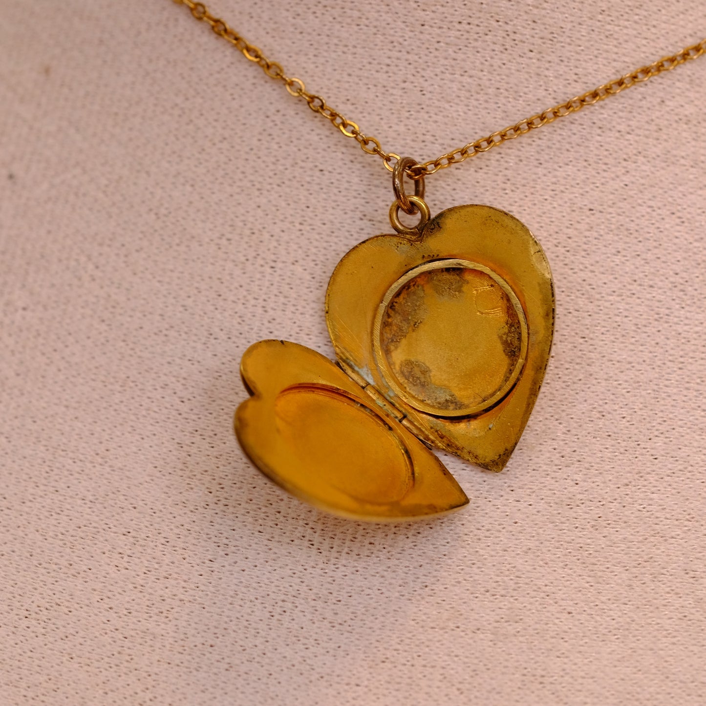 GF Heart Locket on Chain with Castle
