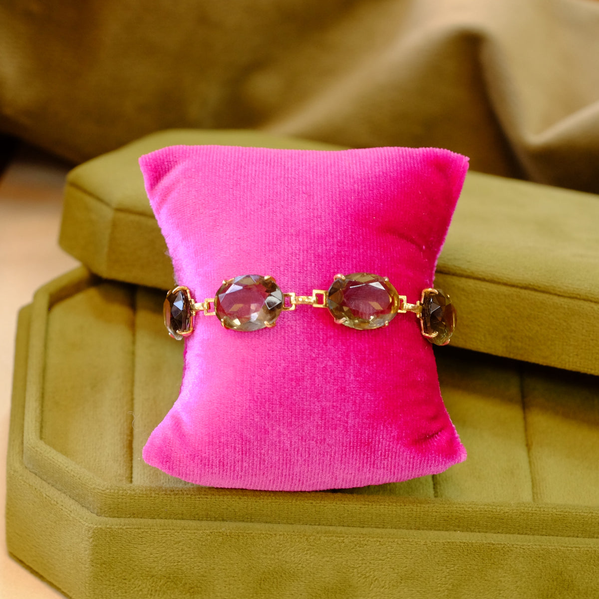 Vintage Faux Citrine Bracelet