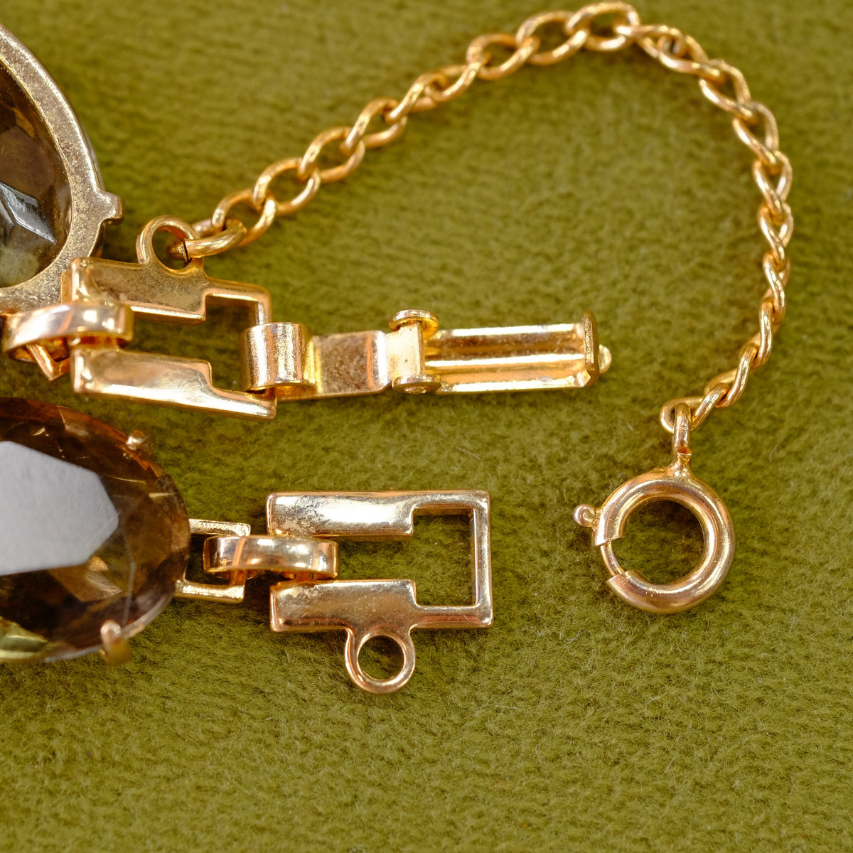 Vintage Faux Citrine Bracelet