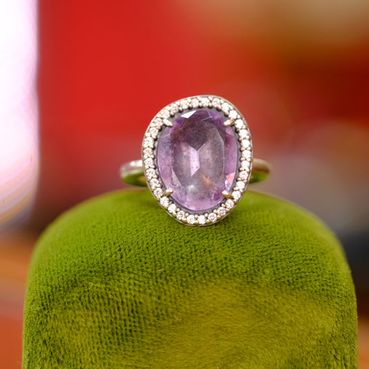 Silver Tanzanite Ring