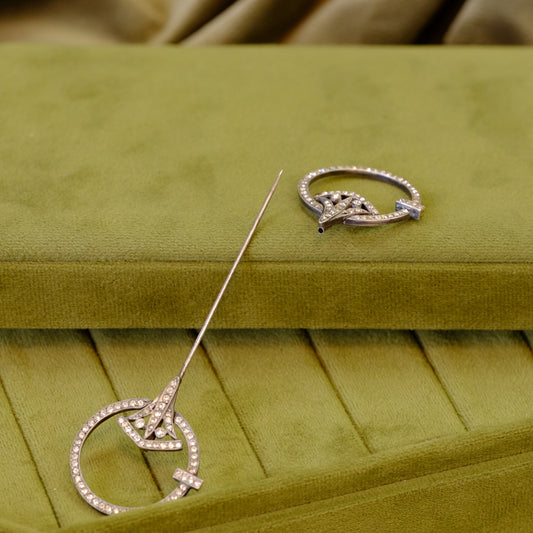 French 1920 Signed Stick Pin