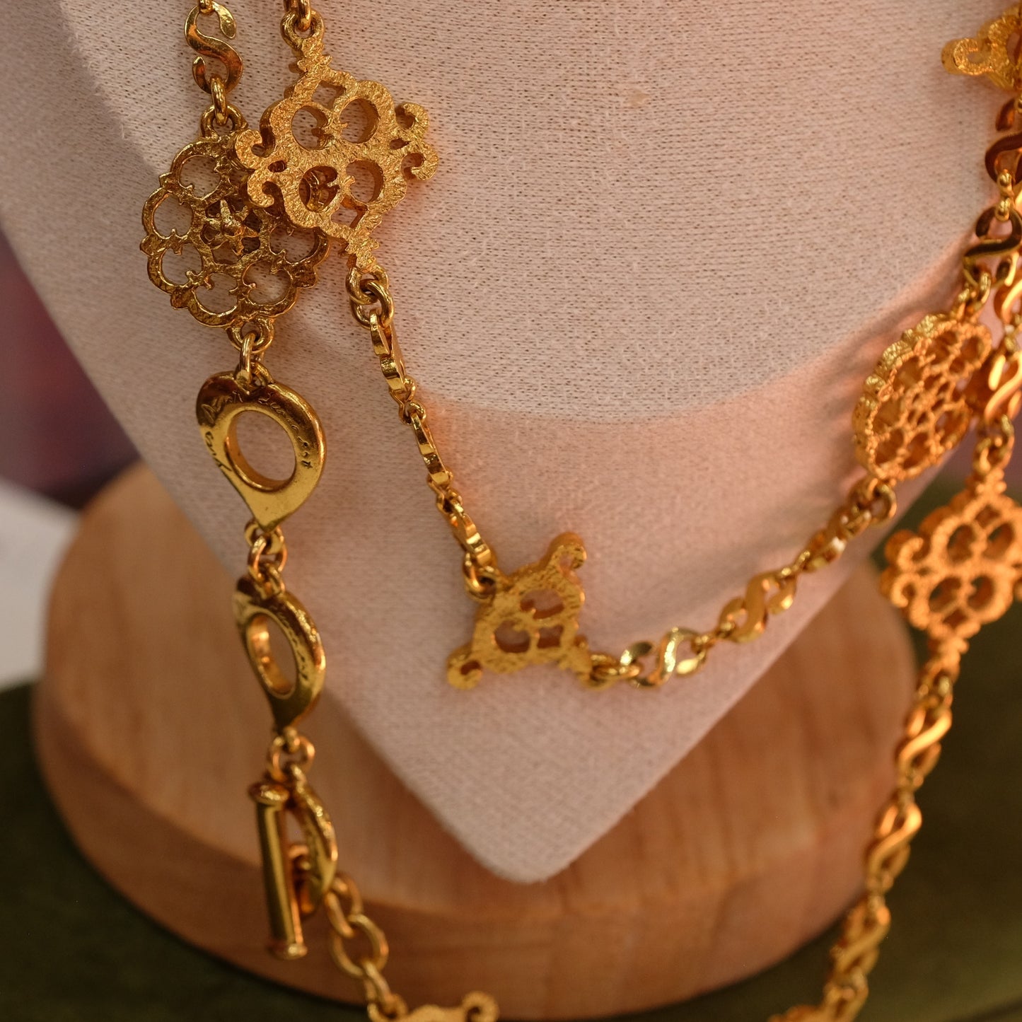 Vintage Yves Saint Laurent by Robert Goossens Long Necklace 1980s