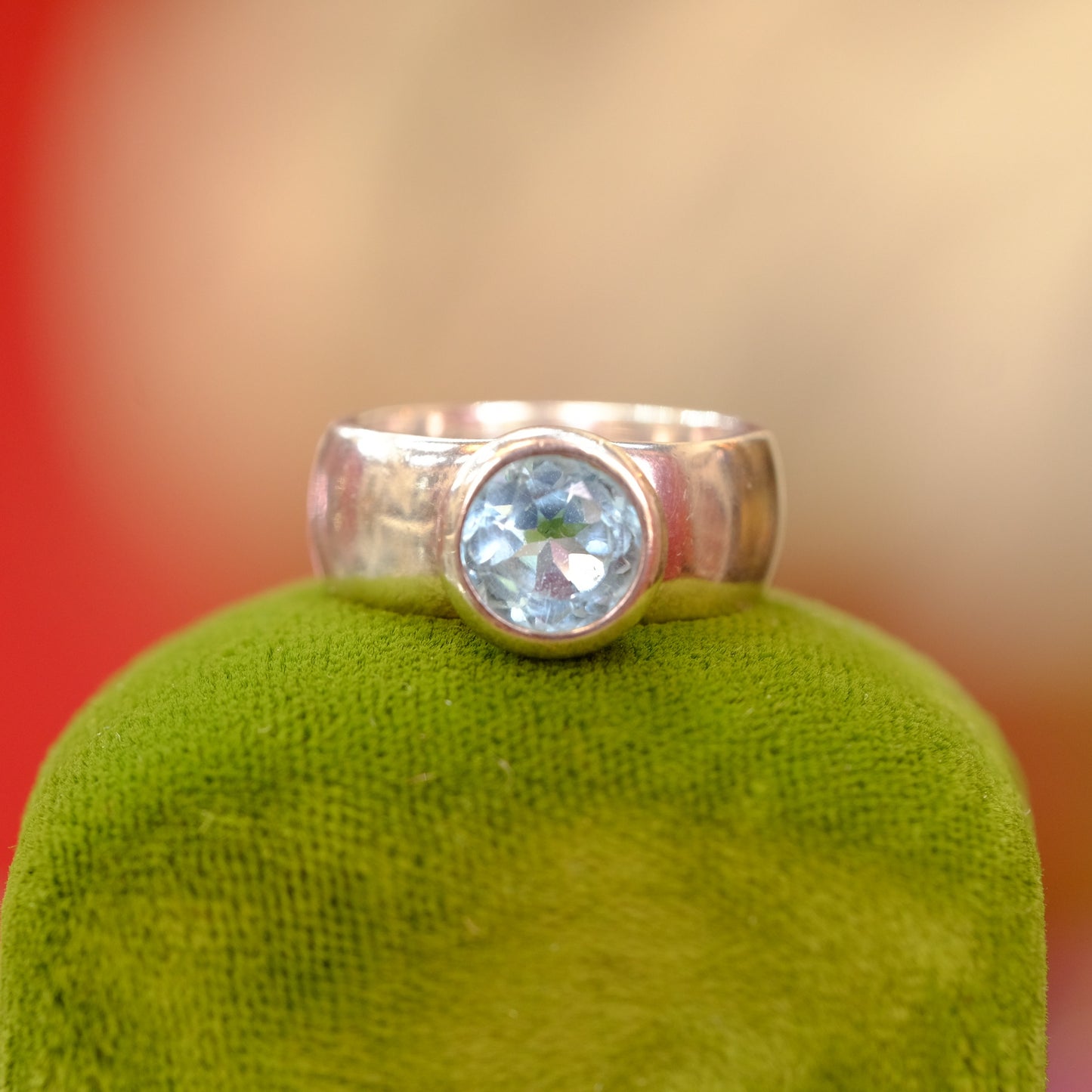 Vintage Topaz Round Ring