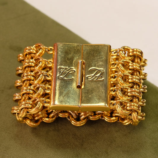 Collectible Karl Lagerfeld Chain Bracelet 1980s