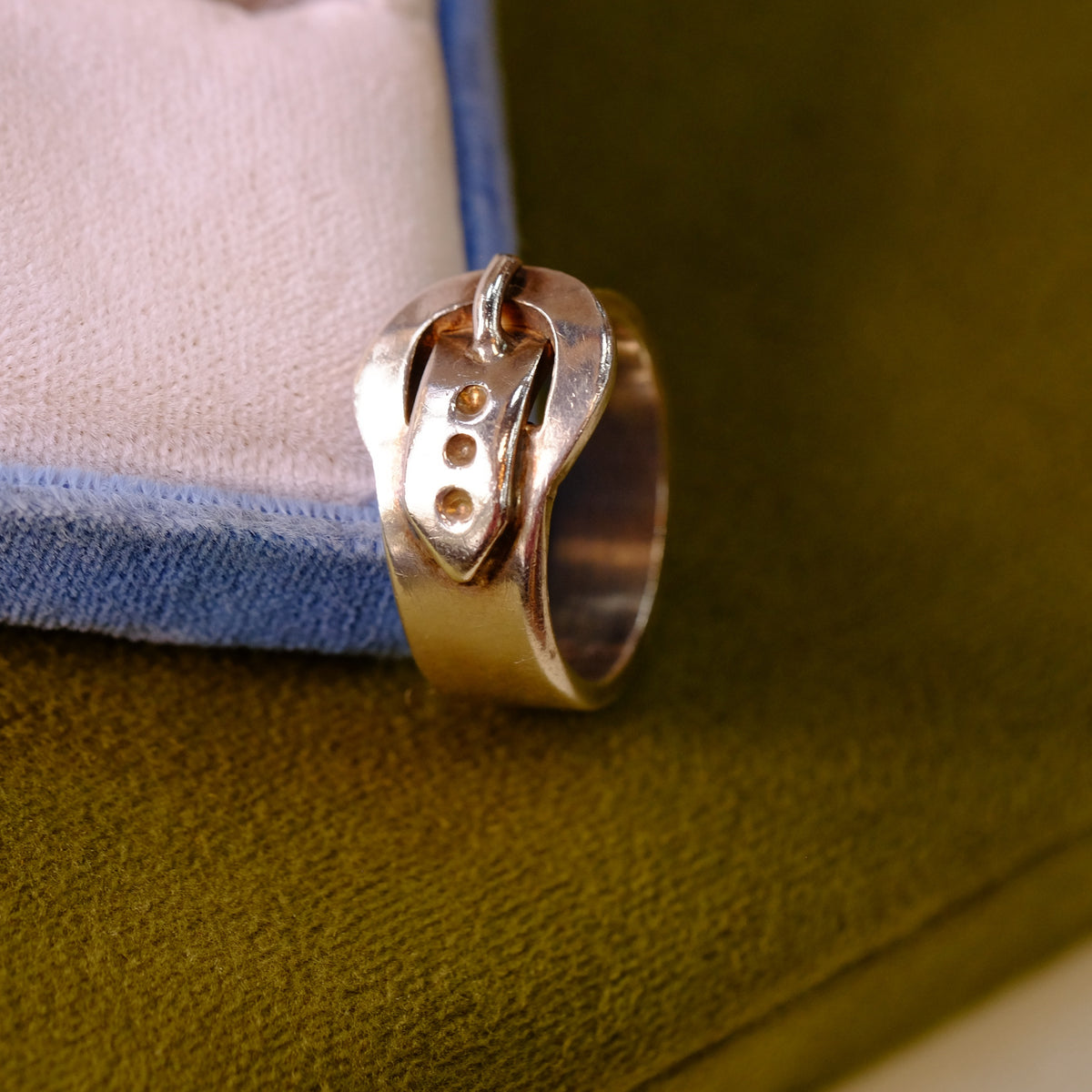 Vintage Silver Buckle Ring