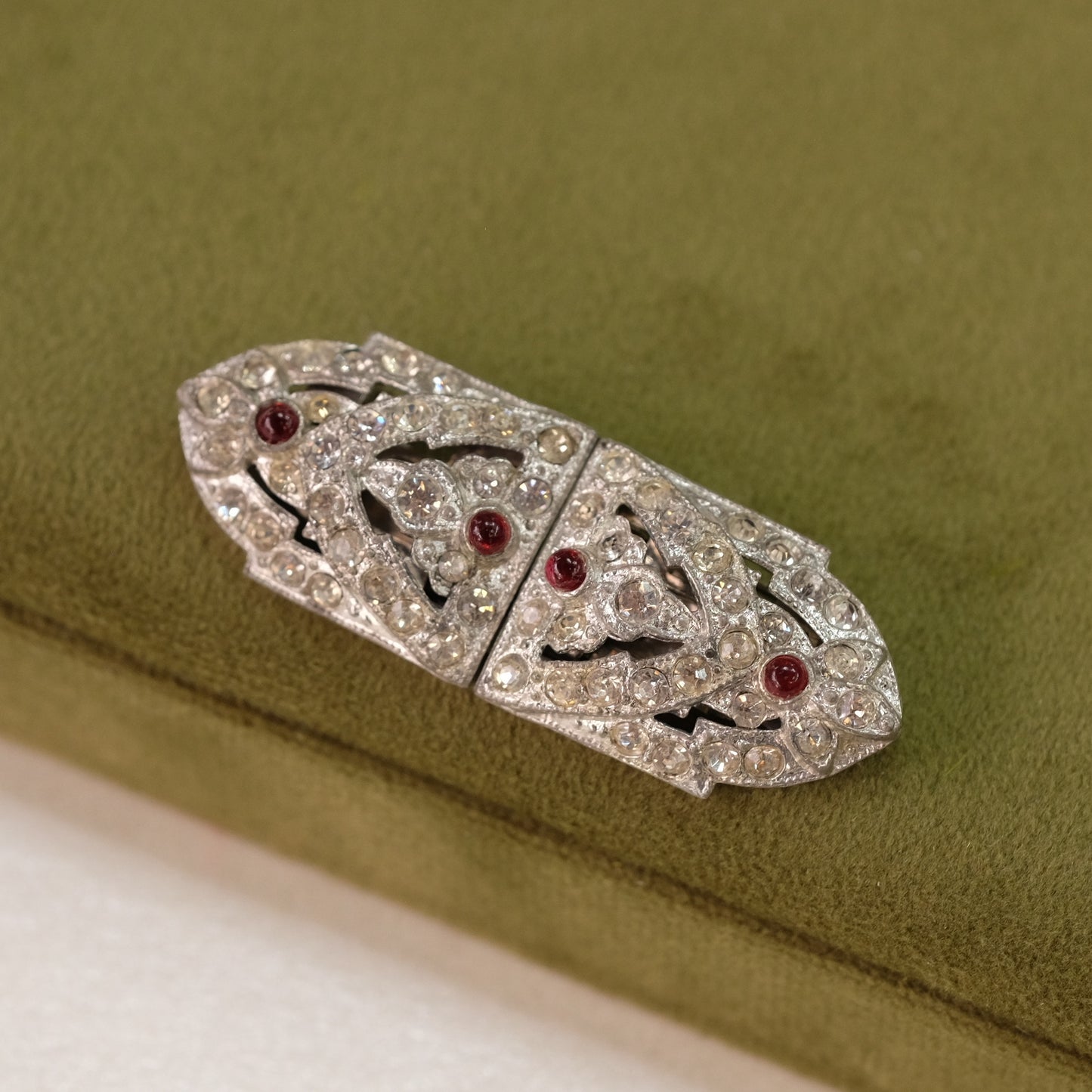 Art Deco Small Duette Brooch