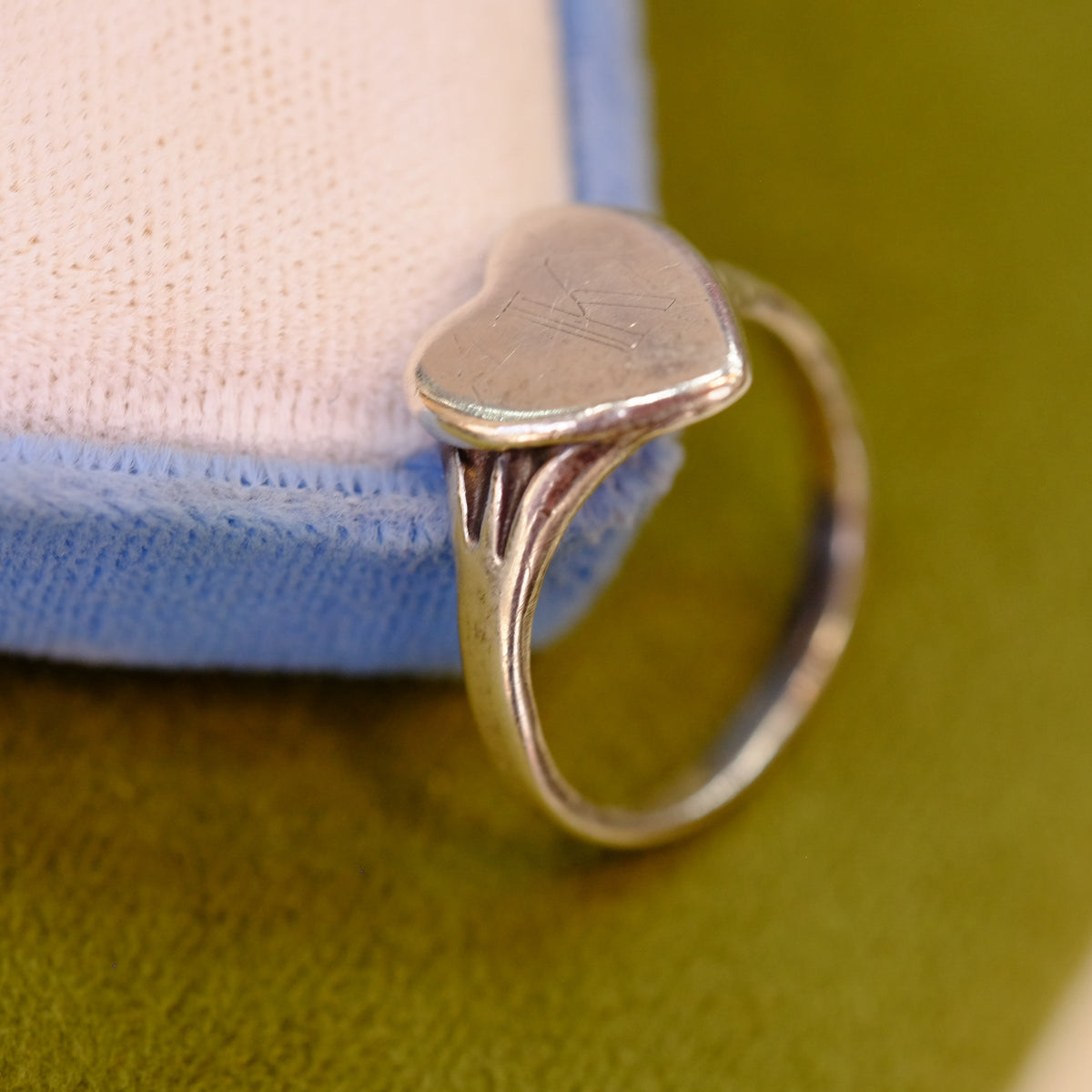 Vintage Sterling Ring with "K"