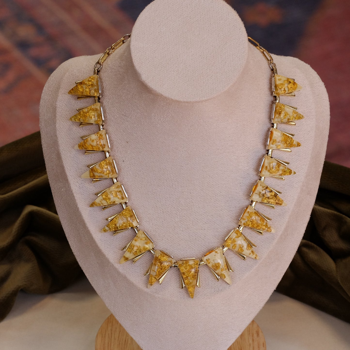 Coro Yellow Lucite Necklace