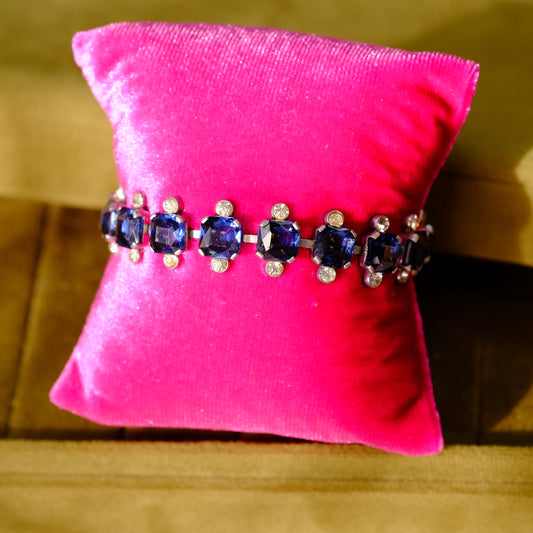 Vintage Czech Glass Bracelet 1930s
