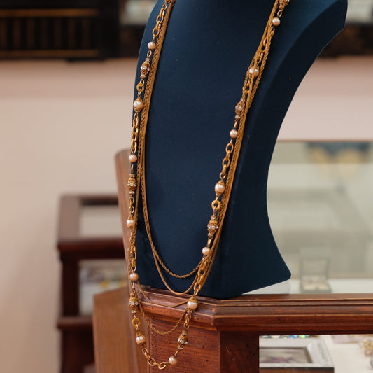 Early Chanel by Robert Goossens Chain Necklace 1950s
