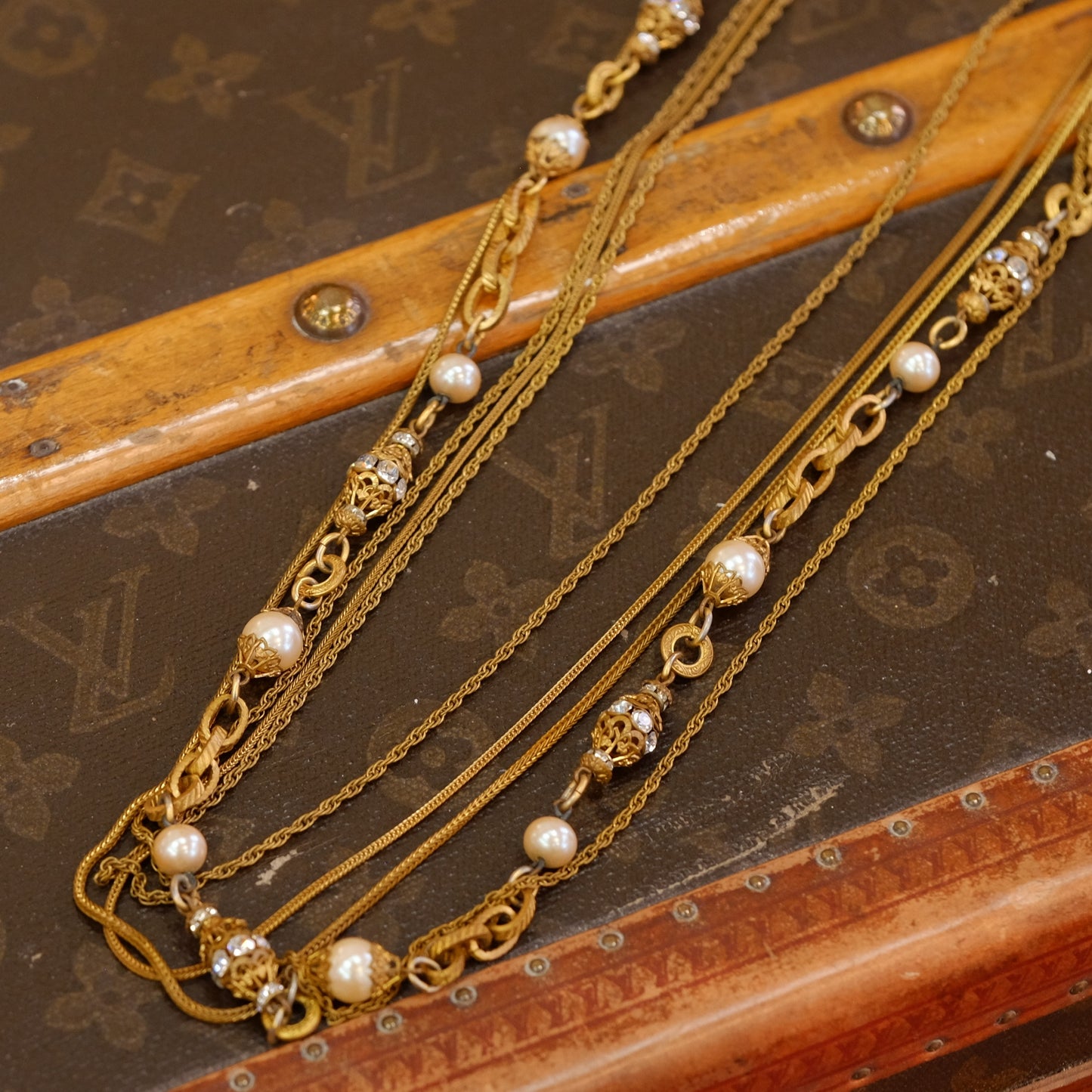 Early Chanel by Robert Goossens Chain Necklace 1950s