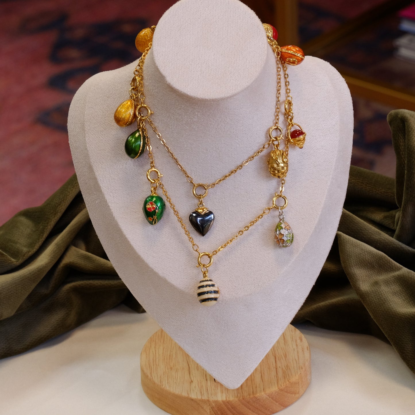Joan Rivers Egg Charm Necklace