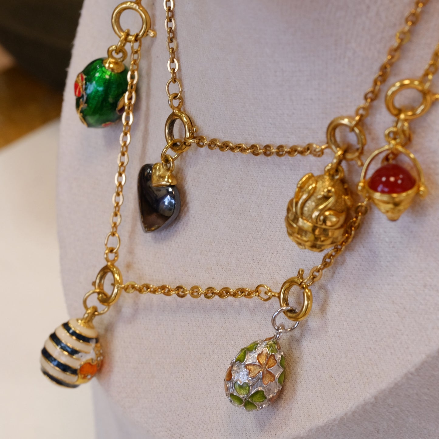Joan Rivers Egg Charm Necklace