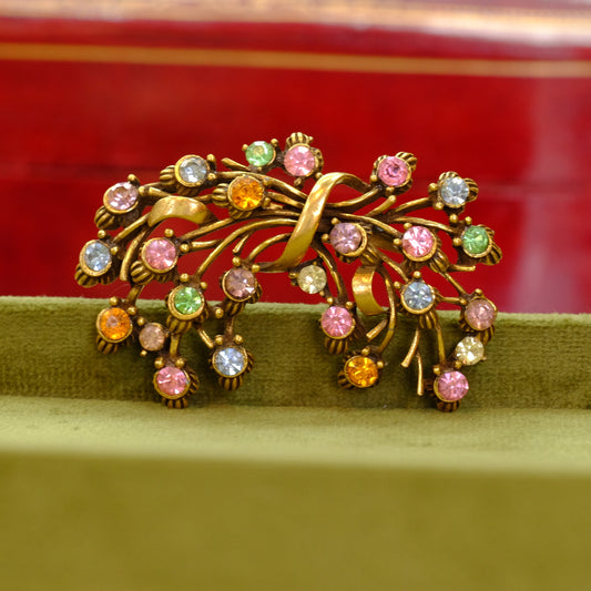 Vintage Coro Pastel Brooch 1950s