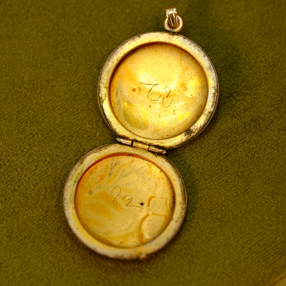 14k Gold-filled Round Locket with Initials