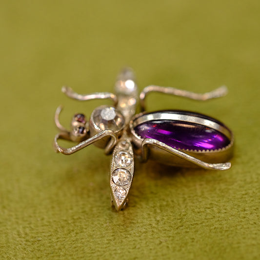 Antique Sterling Beetle Pin