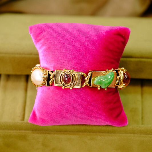 Vintage Chunky Slider Bracelet 1970s
