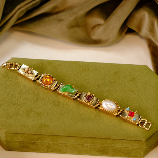 Vintage Chunky Slider Bracelet 1970s