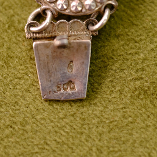 Victorian Steel Cut Silver Bracelet