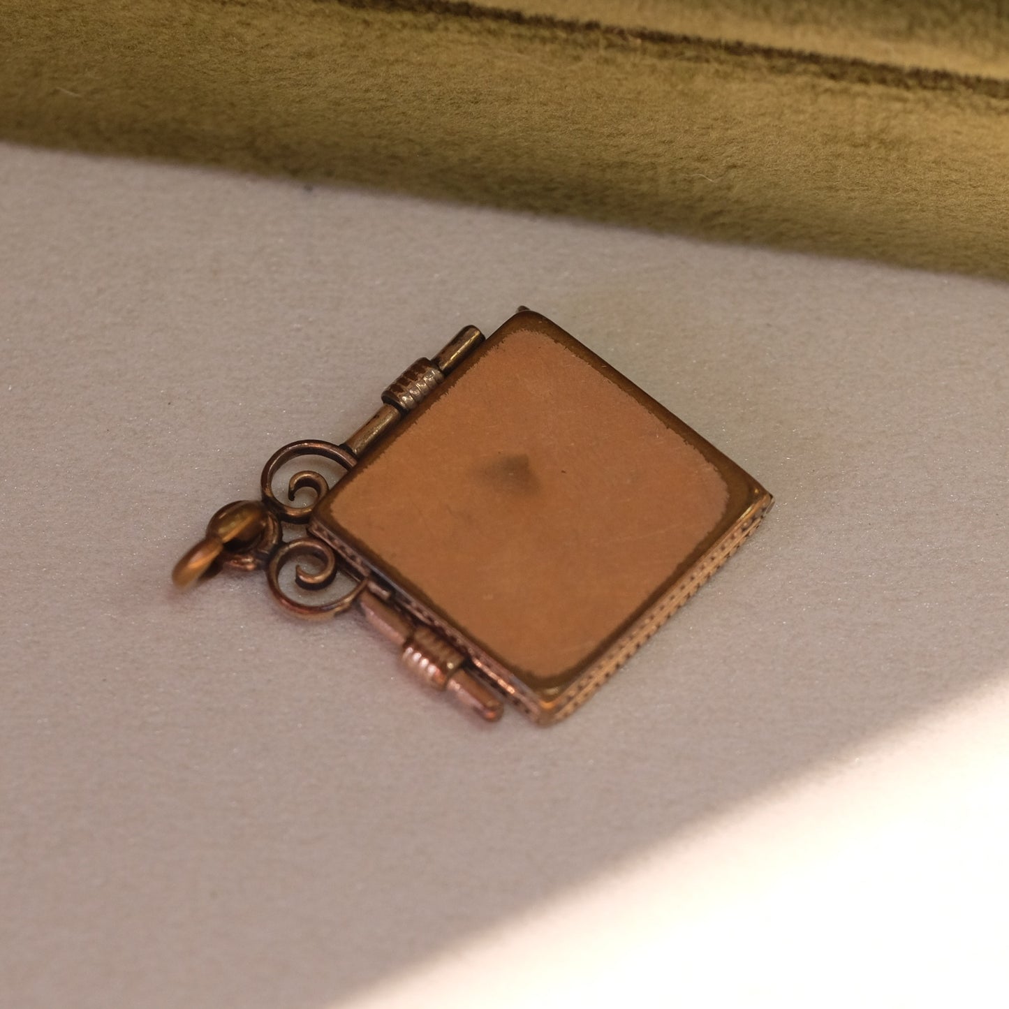 Victorian Square Watch Fob with opal