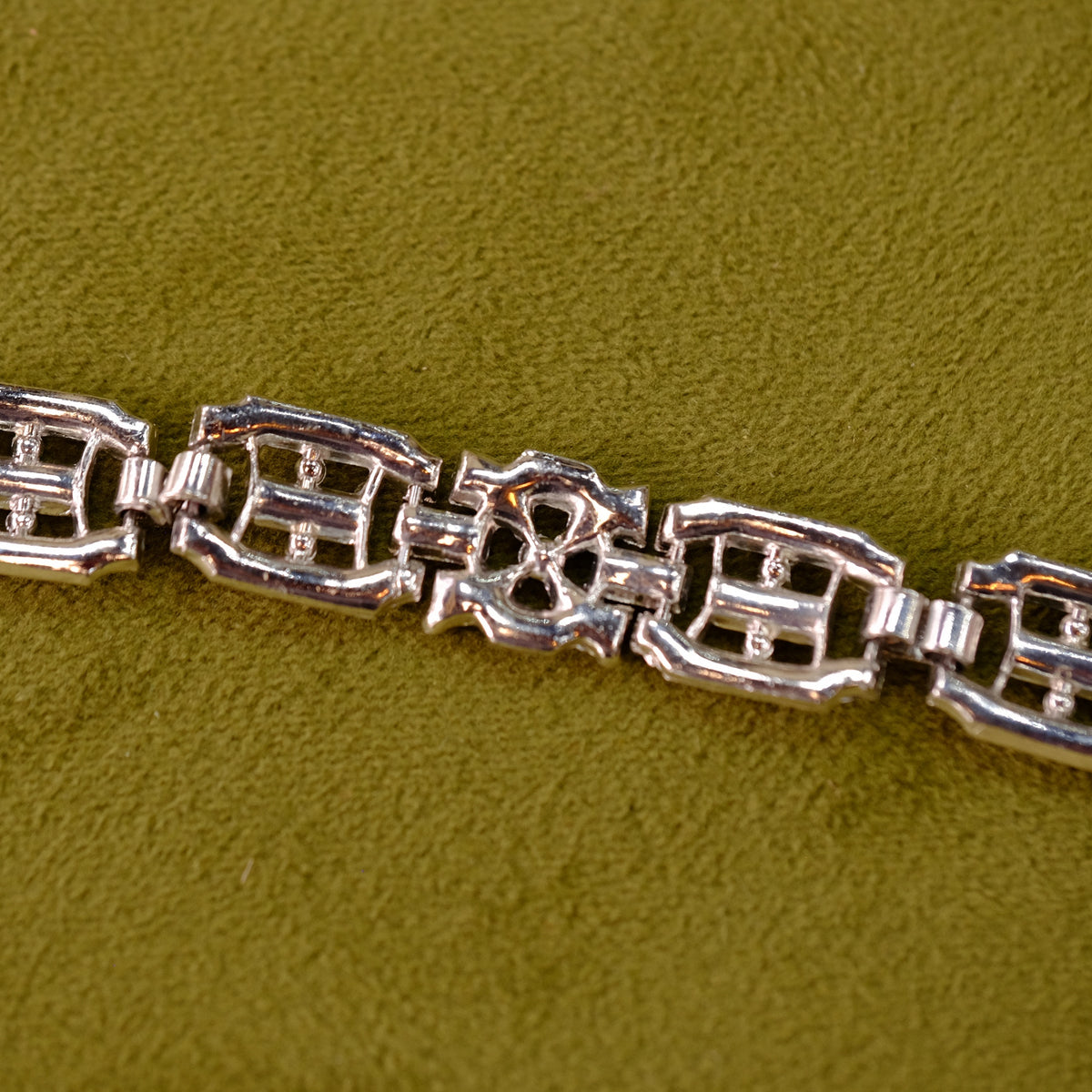 Vintage Faux Sapphire Bracelet 1940s