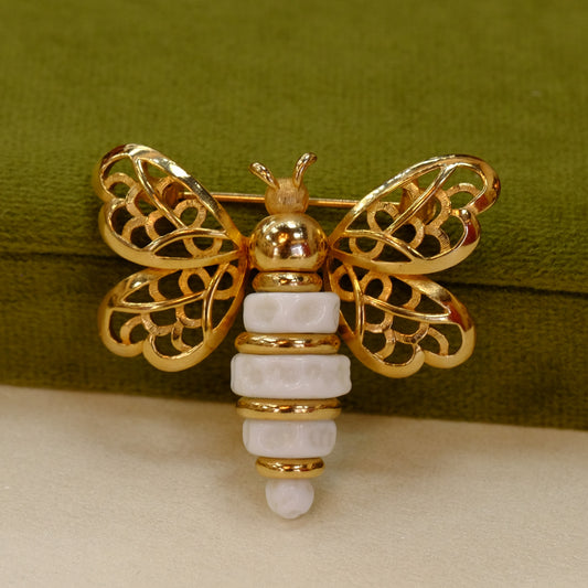 Vintage Kramer Insect Fly Brooch 1960s