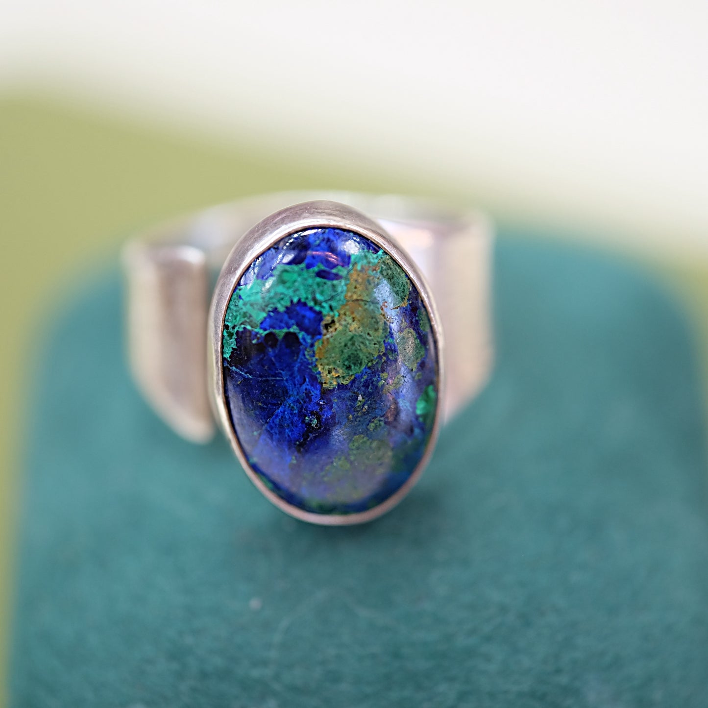 Dark Turquoise Sterling Wrap Ring