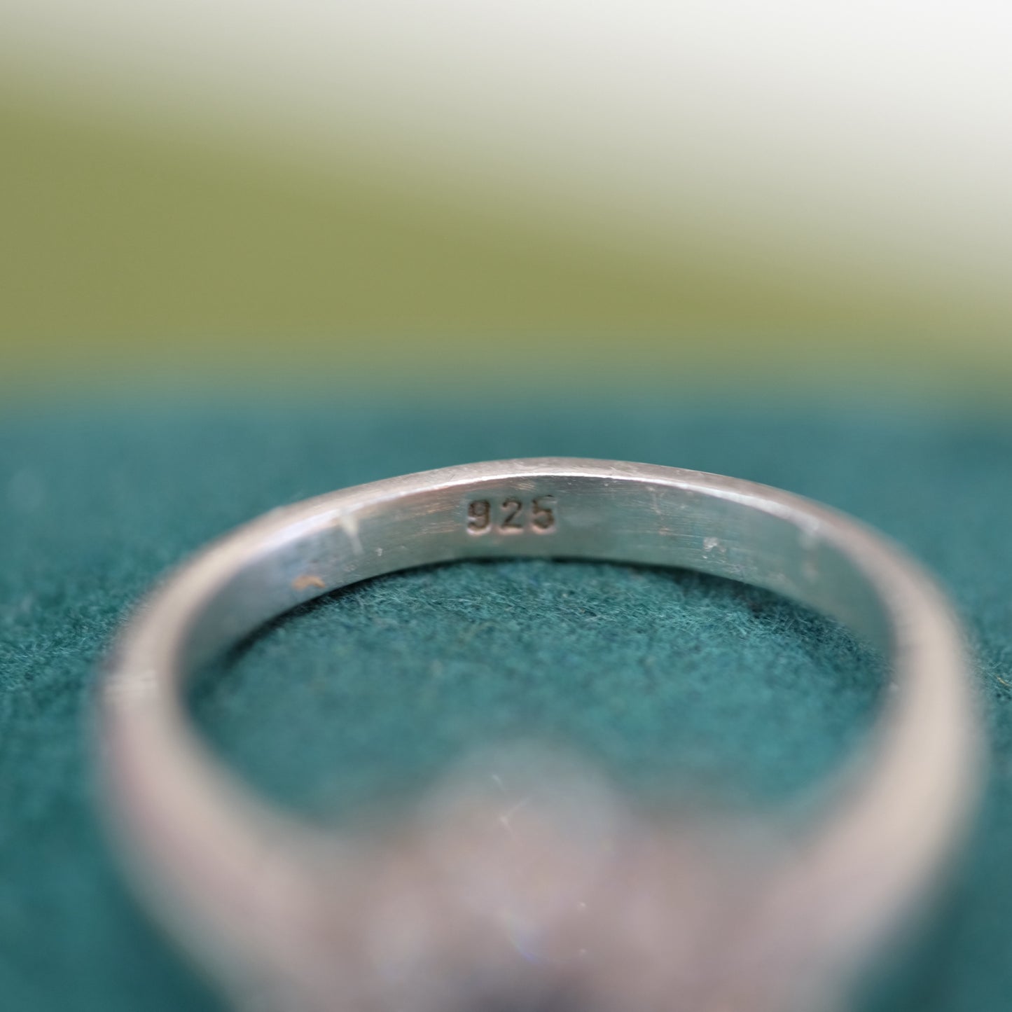 Paste Sapphire Silver Ring