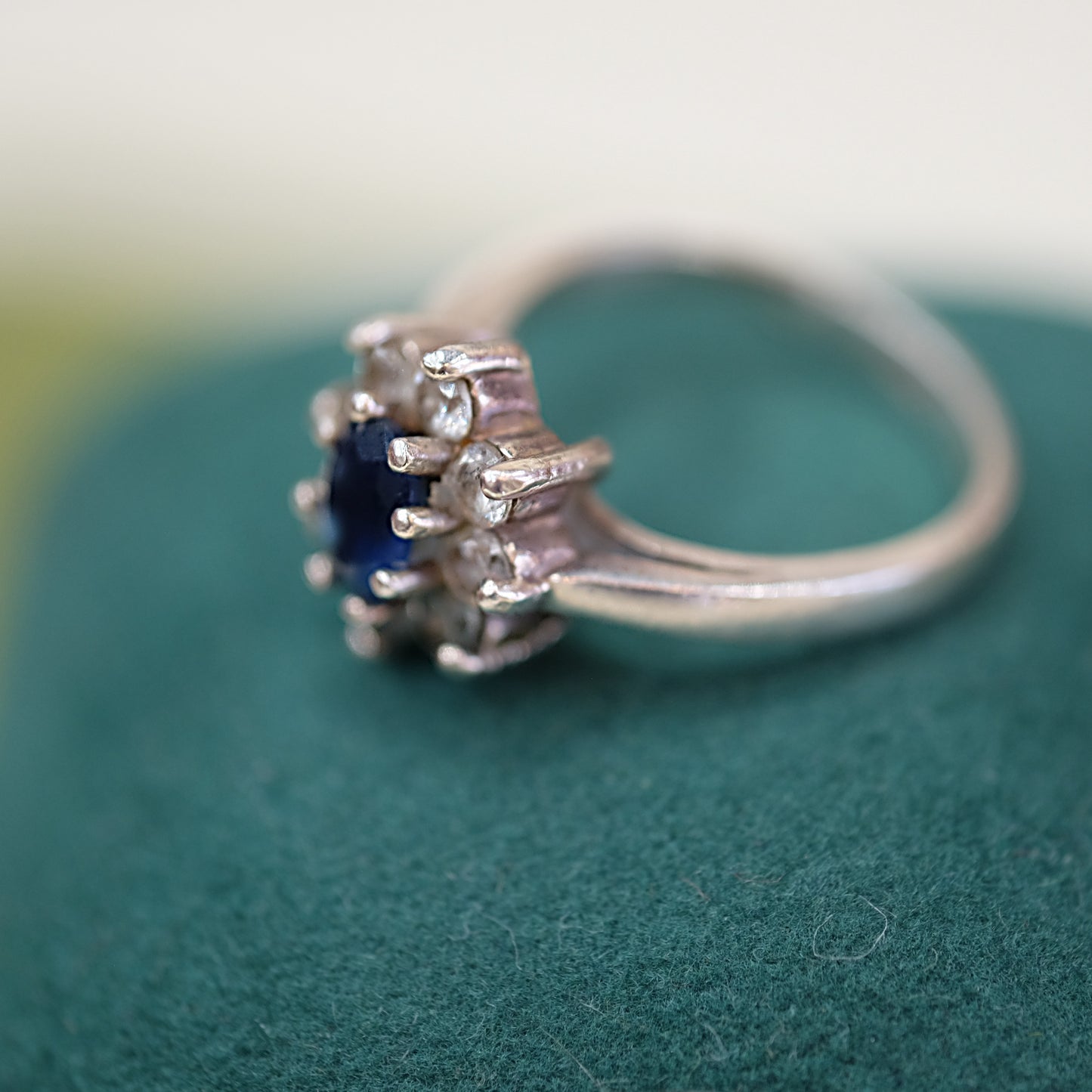 Paste Sapphire Silver Ring