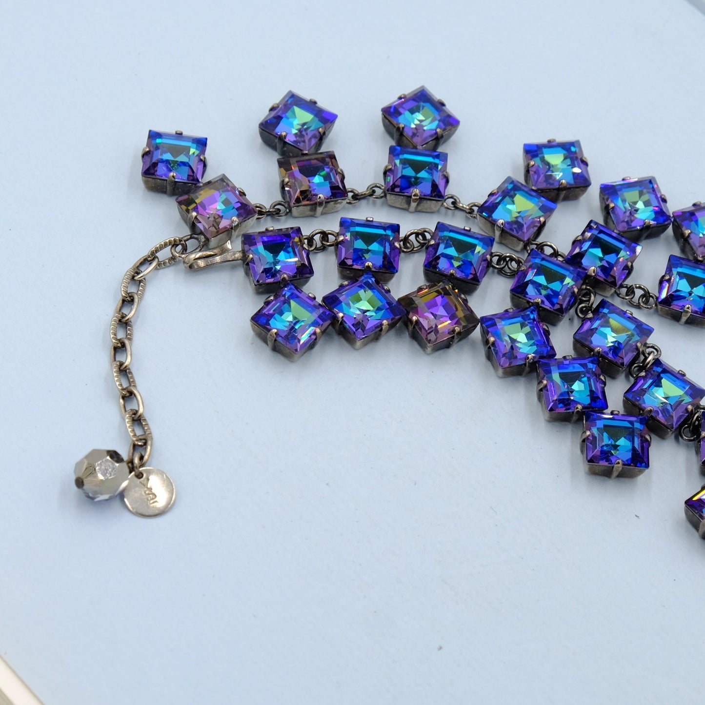 Vintage YSL Crystal Couture Necklace 1970s