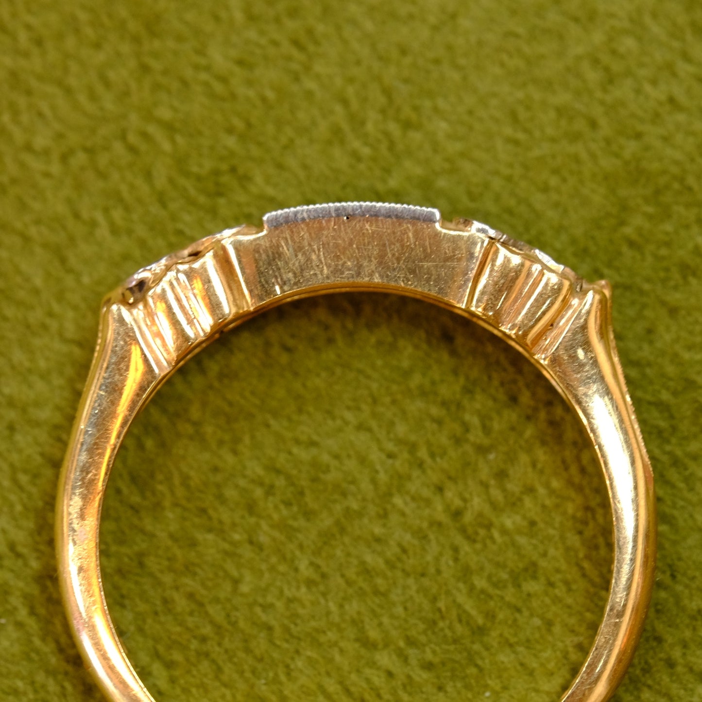 14K Gold Ring with diamonds 1940s