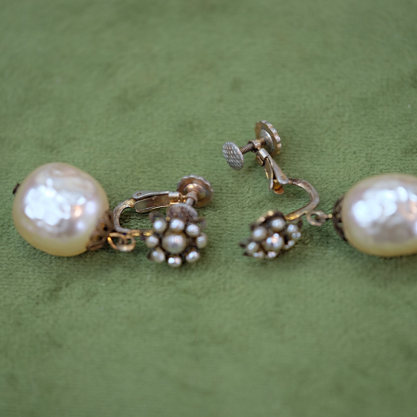 Miriam Haskell Pearl Drop Earrings