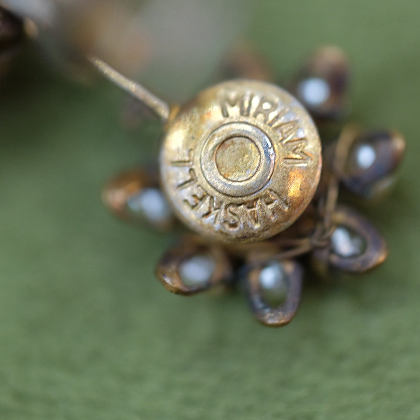 Miriam Haskell Pearl Drop Earrings