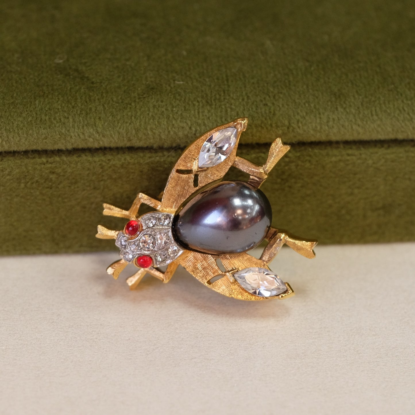 Vintage Trifari Beetle Brooch 1960s