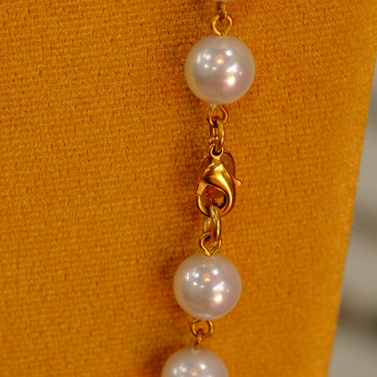 Francoise Montague Paris Glass Sotuar Necklace
