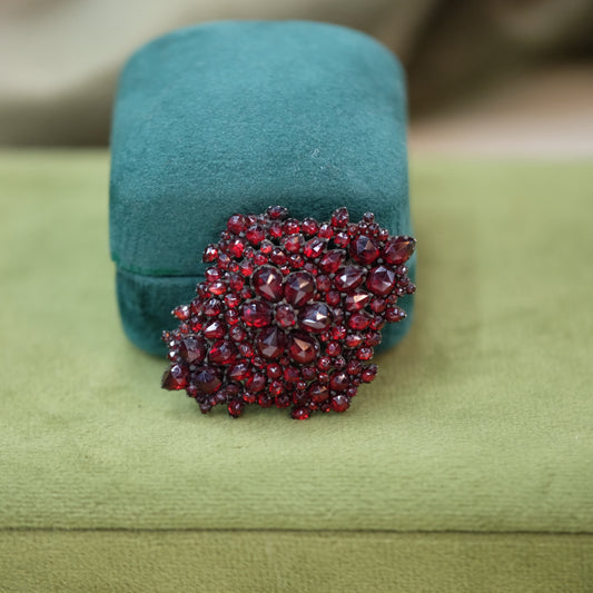 Victorian Bohemian Garnet Pin