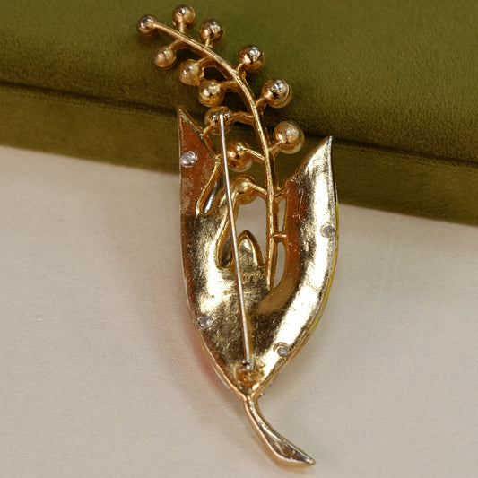 Coro Large Lilly of the Valley Brooch 1940s