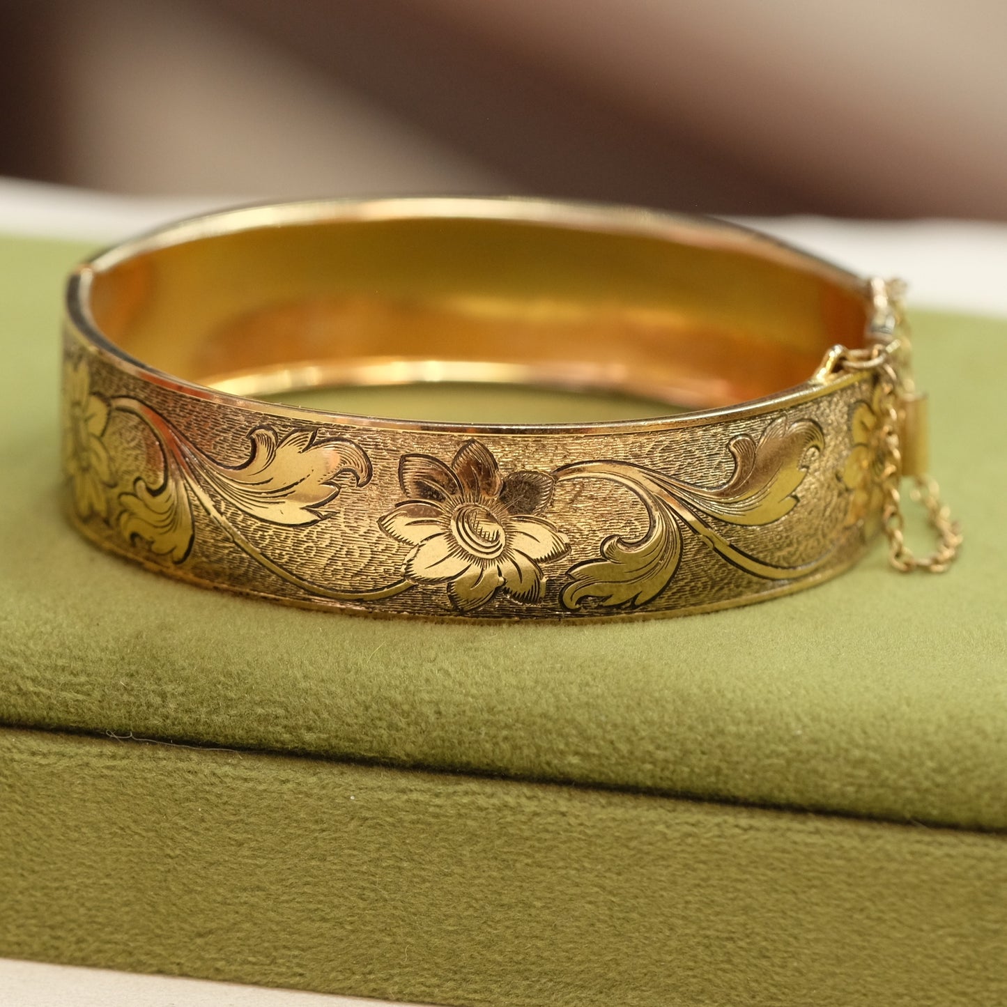 Vintage Revival Gold tone Bracelet Bangle 1970s