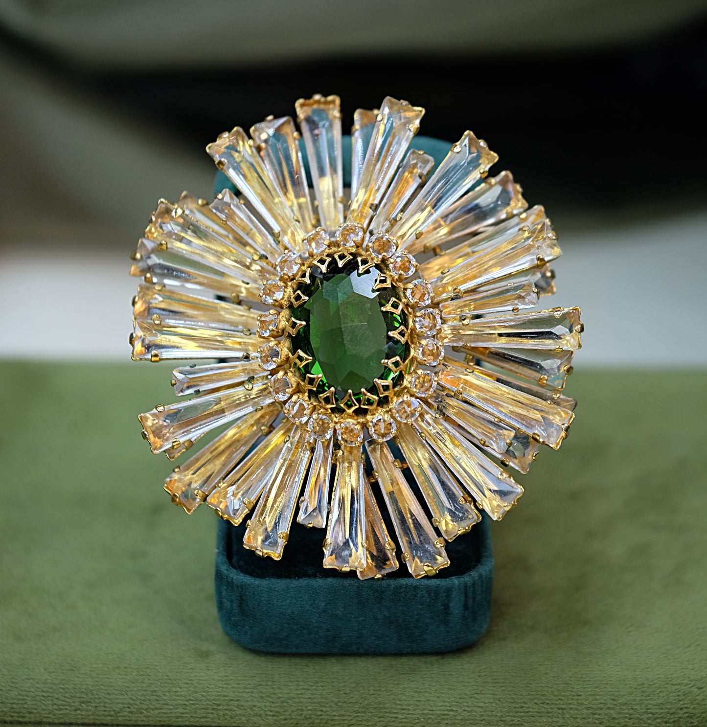 Collectable Schreiner Ruffle Brooch 1960s