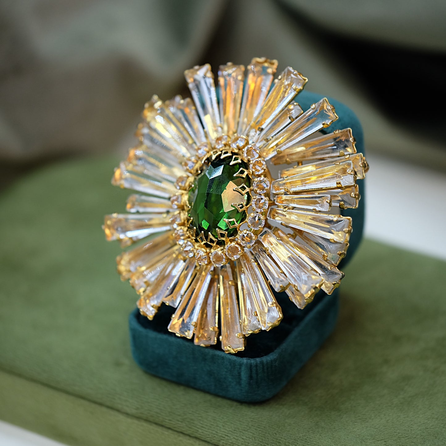 Collectable Schreiner Ruffle Brooch 1960s