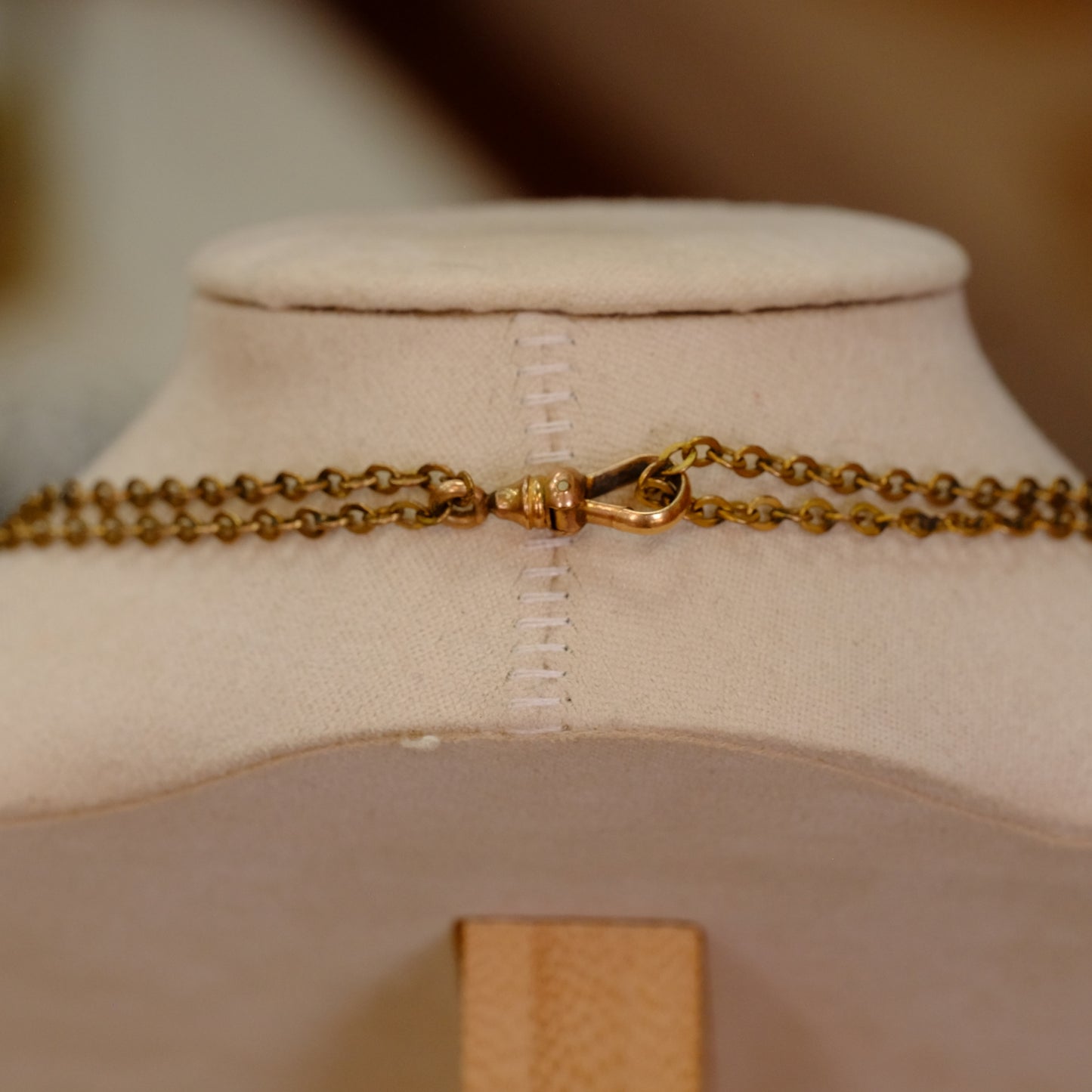 Victorian Gold Filled Slider Chain with opal