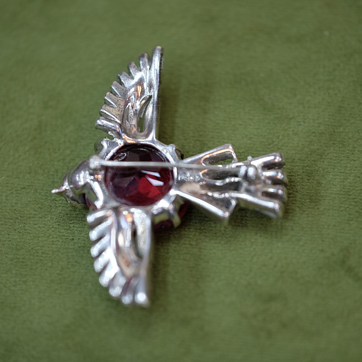 Trifari Sterling Bird brooch 1940s