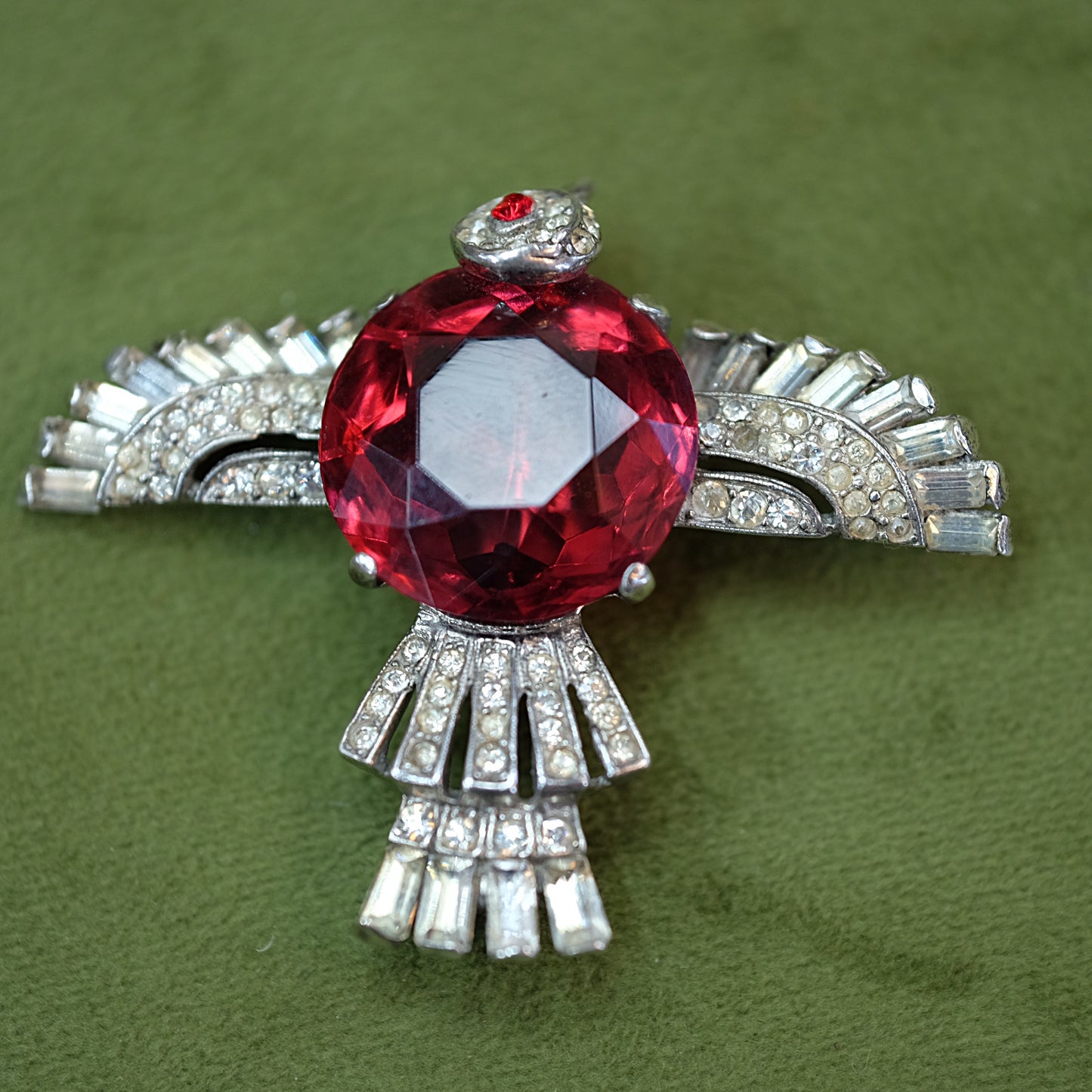 Trifari Sterling Bird brooch 1940s
