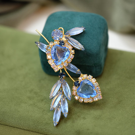 Delizza&Elster Blue Brooch 1960s