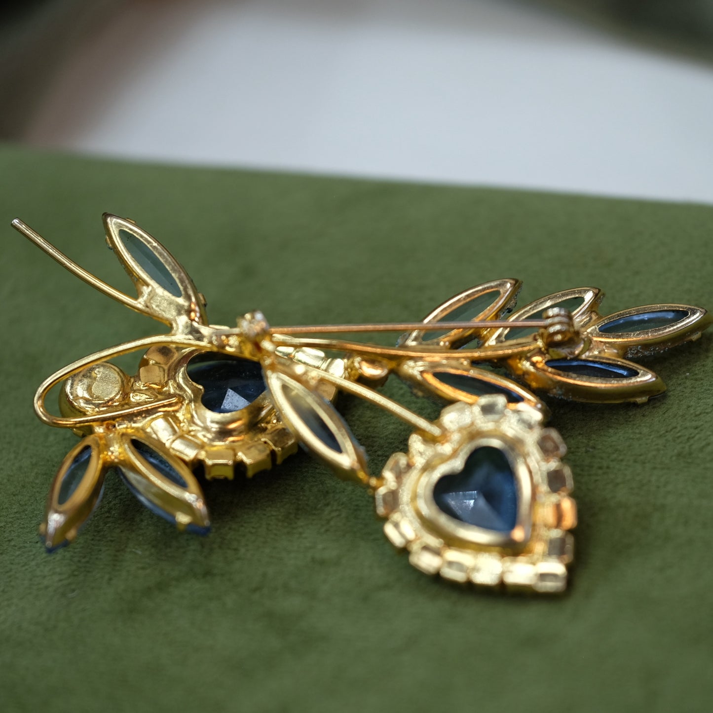 Delizza&Elster Blue Brooch 1960s