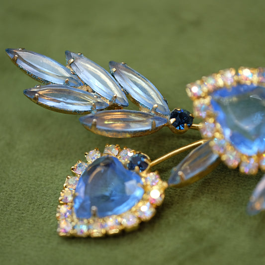Delizza&Elster Blue Brooch 1960s