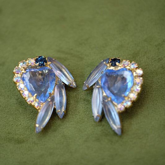 Delizza&Elster Blue Earrings 1960s