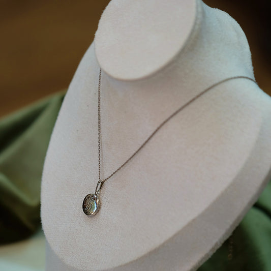 Small Silver Circle Locket